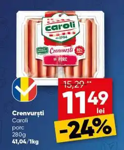 PROFI Crenvurști Caroli Ofertă