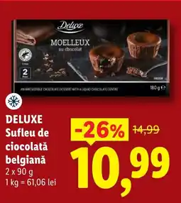 Lidl DELUXE Sufleu de ciocolată belgianǎ Ofertă