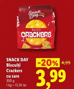 Lidl SNACK DAY Biscuiţi Crackers cu sare Ofertă