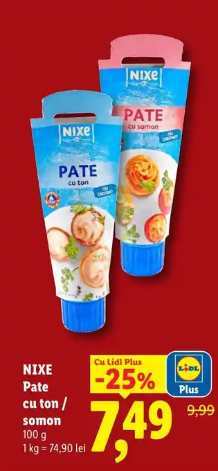 Lidl NIXE Pate cu ton/ somon Ofertă