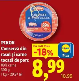 Lidl PIKOK Conservă din rasol şi carne tocată de porc Ofertă