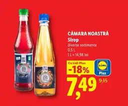 Lidl CĂMARA NOASTRĂ Sirop Ofertă