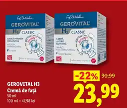 Lidl GEROVITAL H3 Cremă de faţă Ofertă