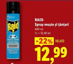 Lidl RAID Spray muște și țânțari Ofertă