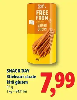 Lidl SNACK DAY Sticksuri sărate fără gluten Ofertă