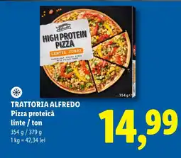 Lidl TRATTORIA ALFREDO Pizza proteică linte/ton Ofertă