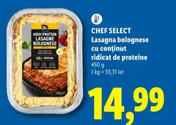 Lidl CHEF SELECT Lasagna bolognese cu conținut ridicat de proteine Ofertă