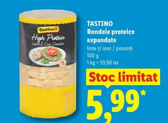 Lidl TASTINO Rondele proteice expandate Ofertă