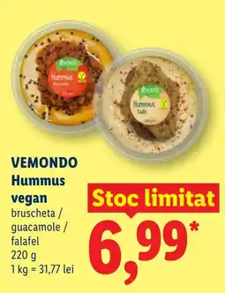 Lidl VEMONDO Hummus vegan Ofertă