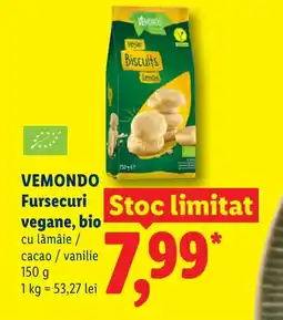 Lidl VEMONDO Fursecuri vegane, bio Ofertă