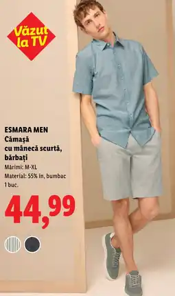 Lidl ESMARA MEN Cămașă cu mânecă scurtă, bărbați Ofertă