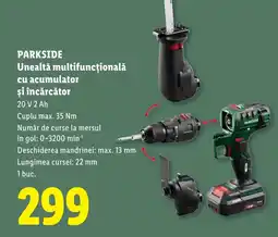 Lidl PARKSIDE Unealtă multifuncţională cu acumulator şi încărcător Ofertă