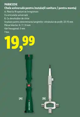 Lidl PARKSIDE Cheie universală pentru instalații sanitare / pentru montaj Ofertă