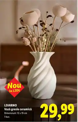 Lidl LIVARNO Vază gresie ceramică Ofertă