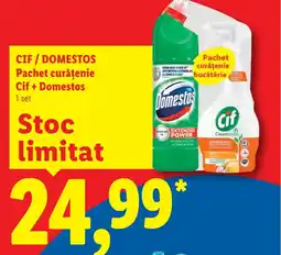 Lidl CIF/DOMESTOS Pachet curăţenie Cif + Domestos Ofertă