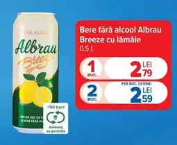 Carrefour Market Bere fără alcool Albrau Breeze cu lămâie Ofertă
