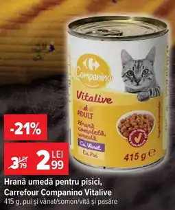 Carrefour Market Hrană umedă pentru pisici, Carrefour Companino Vitalive Ofertă