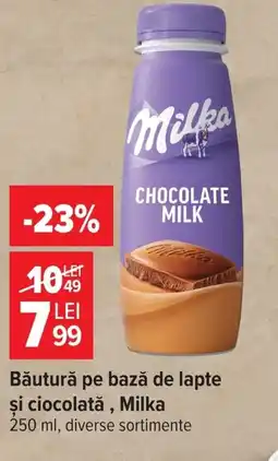 Carrefour Market Băutură pe bază de lapte şi ciocolată, Milka Ofertă