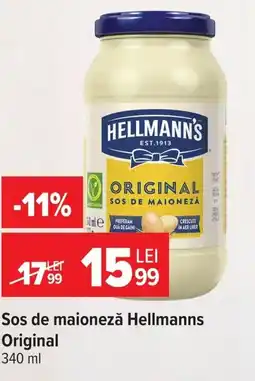 Carrefour Market Sos de maionezǎ Hellmanns Original Ofertă