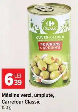 Carrefour Market Măsline verzi, umplute, Carrefour Classic Ofertă