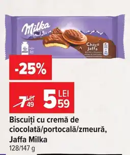 Carrefour Market Biscuiți cu cremă de ciocolată/portocală/zmeură, Jaffa Milka Ofertă