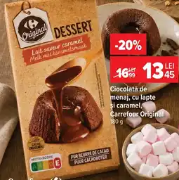 Carrefour Market Ciocolată de menaj, cu lapte şi caramel, Carrefour Original Ofertă