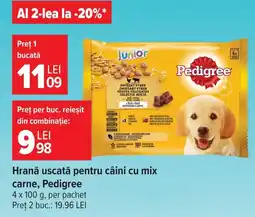 Carrefour Market Hrană uscată pentru câini cu mix carne, Pedigree Ofertă