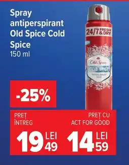 Carrefour Market Spray antiperspirant Old Spice Cold Spice Ofertă