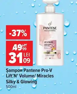 Carrefour Market Șampon Pantene Pro-V Lift'N' Volume/ Miracles Silky & Glowing Ofertă