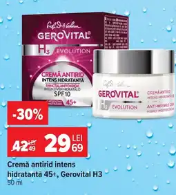 Carrefour Market Cremă antirid intens hidratantă 45+, Gerovital H3 Ofertă