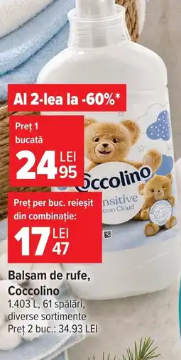 Carrefour Market Balsam de rufe, Coccolino Ofertă