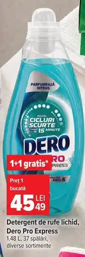 Carrefour Market Detergent de rufe lichid, Dero Pro Express Ofertă