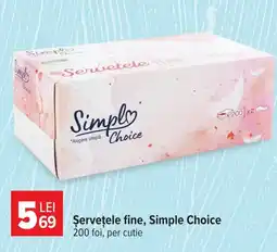Carrefour Market Şervețele fine, Simple Choice Ofertă