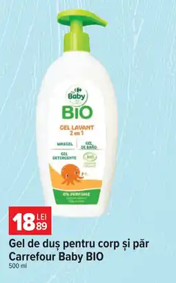 Carrefour Market Gel de duş pentru corp şi păr Carrefour Baby Bio Ofertă