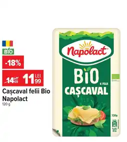 Carrefour Market Cascaval felii Bio Napolact Ofertă