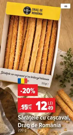 Carrefour Market Sărățele cu caşcaval, Drag de România Ofertă