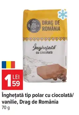 Carrefour Market Îngheţată tip polar cu ciocolată/ vanilie, Drag de România Ofertă