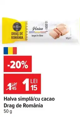 Carrefour Market Halva simplǎ/cu cacao Drag de România Ofertă