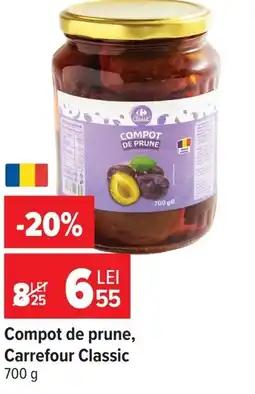 Carrefour Market Compot de prune, Carrefour Classic Ofertă