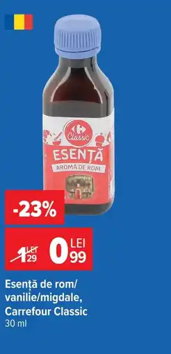 Carrefour Market Esenţă de rom/ vanilie/migdale, Carrefour Classic Ofertă