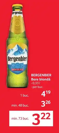 Selgros BERGENBIER Bere blondă Ofertă
