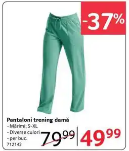 Selgros Pantaloni trening damă Ofertă