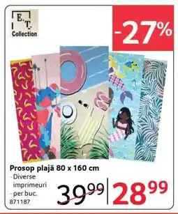 Selgros Prosop plajă 80 x 160 cm Ofertă