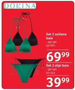 Selgros Set 2 sutiene baie Ofertă