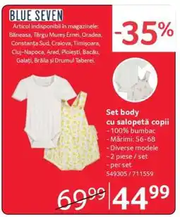 Selgros Set body cu salopetă copii Ofertă
