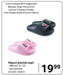 Selgros Papuci piscină copii Ofertă