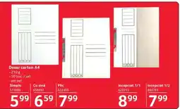 Selgros Dosar carton A4 Simplu Ofertă