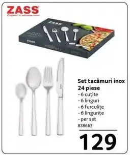 Selgros Set tacâmuri inox 24 piese Ofertă