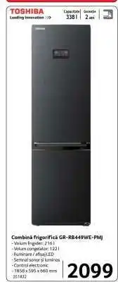 Selgros Combină frigorifică GR-RB449WE-PMJ Ofertă