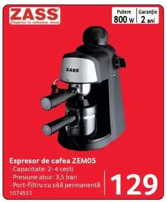 Selgros Espresor de cafea ZEM05 Ofertă